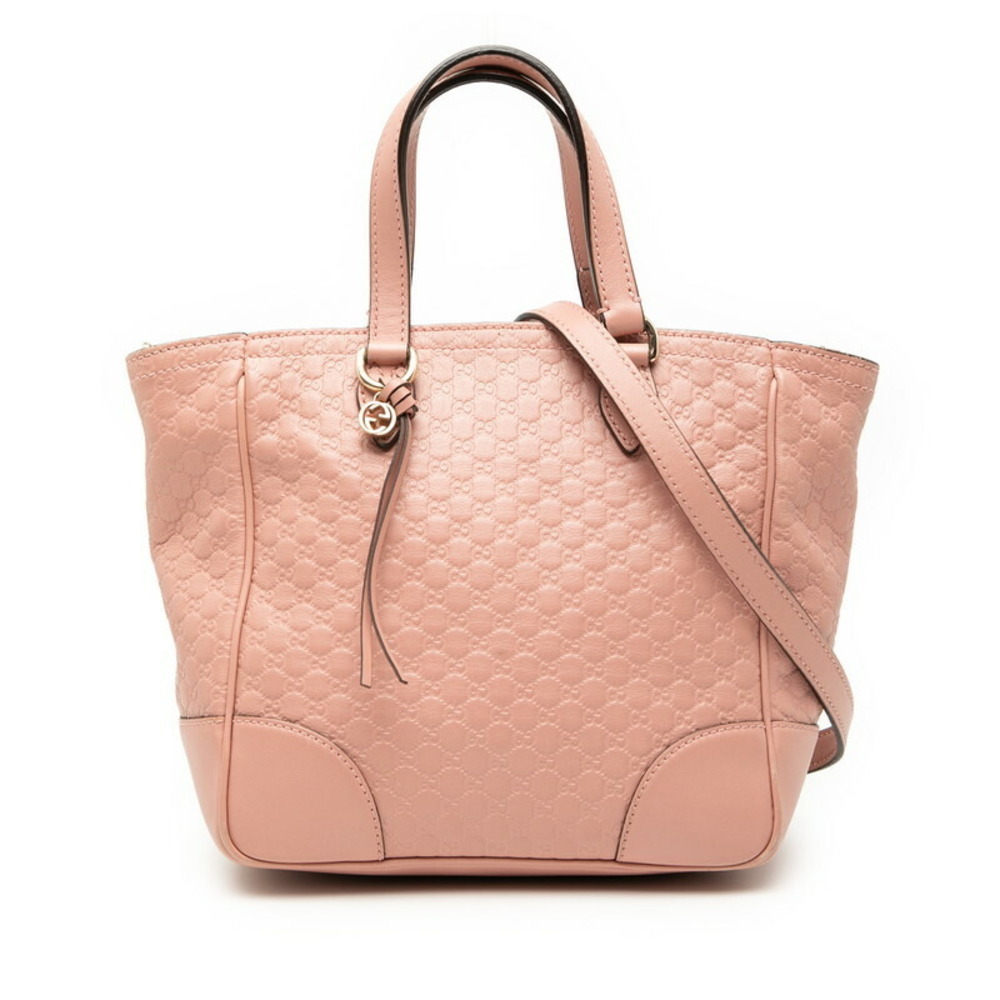 Gucci Guccissima Bree handbag shoulder crossbody bag pink leather